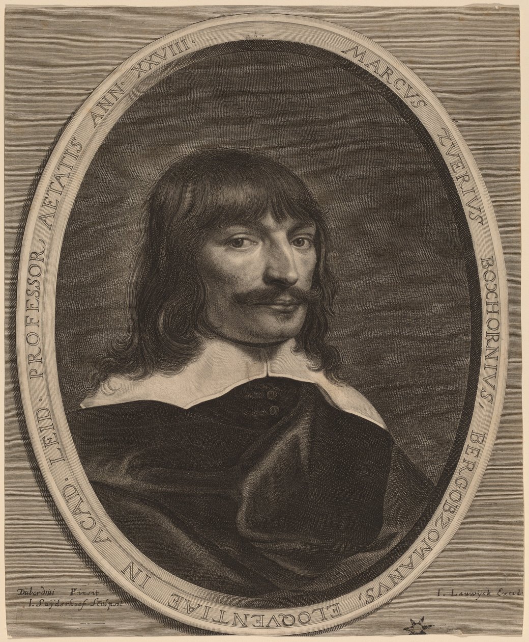 Marcus-Zuerius Boxhorn von Jonas Suyderhoff after Pieter Dubordieu