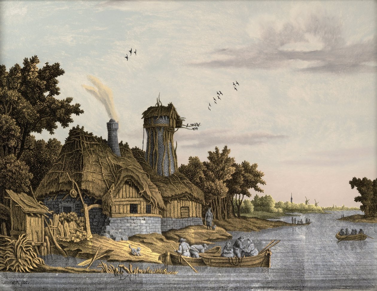 Mühle an einem Fluss von Jonas Zeuner