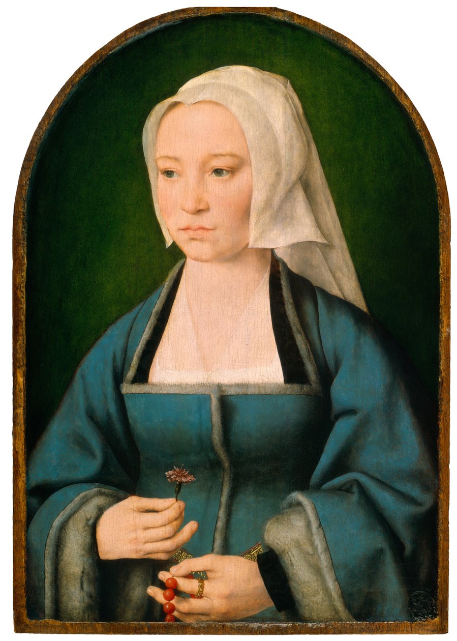 Margaretha Boghe, Ehefrau von Joris Vezeleer von Joos van Cleve