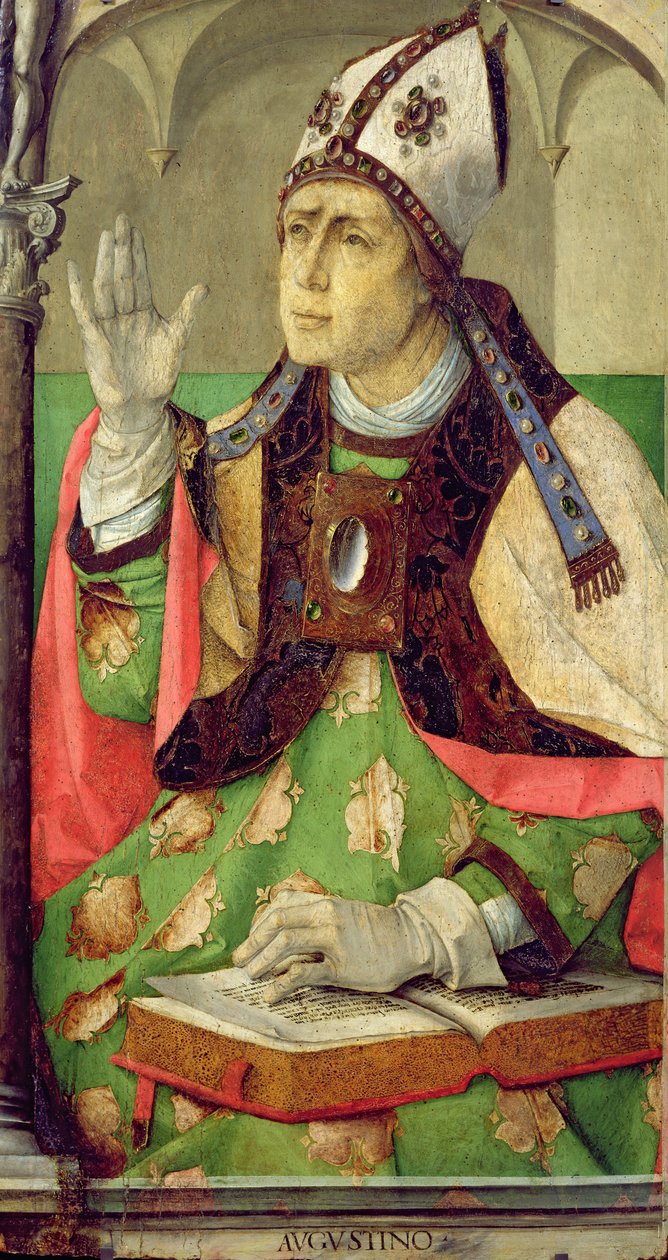 Porträt von St. Augustinus, ca. 1475 von Joos van Gent