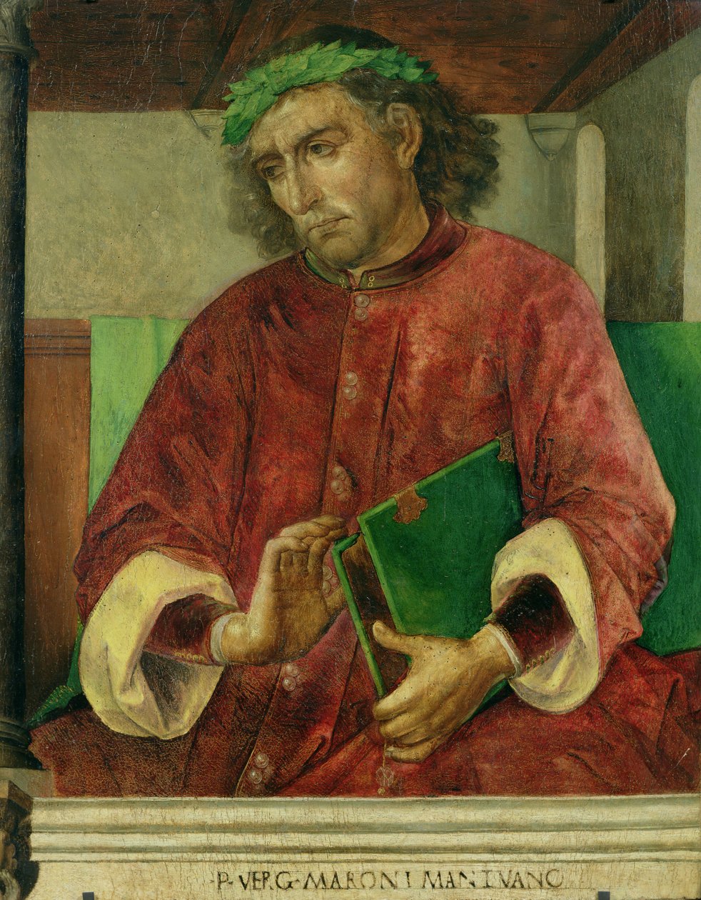 Porträt von Vergil (70-19 v. Chr.), ca. 1475 von Joos van Gent