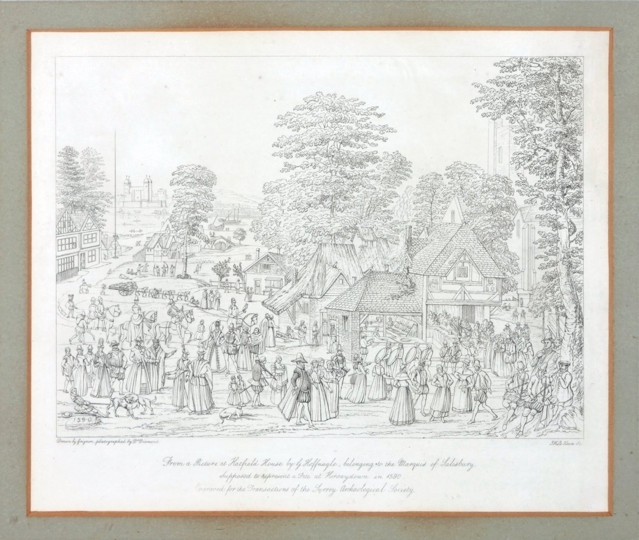 Fest in Horseydown um 1590 von Joris Hoefnagel