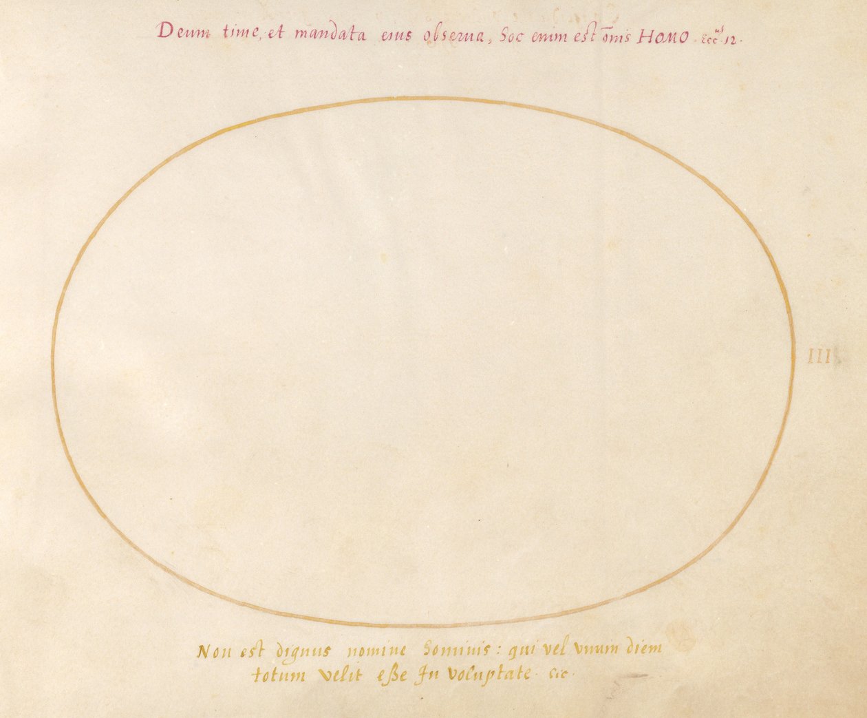 Tafel 3: Leeres Oval von Joris Hoefnagel