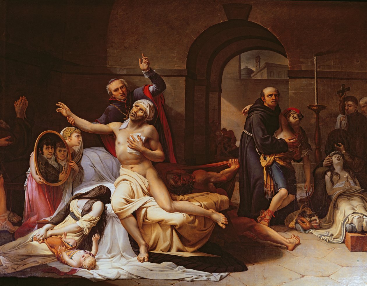 Die Gelbfieberepidemie in Valencia, ca. 1806 von José Aparicio