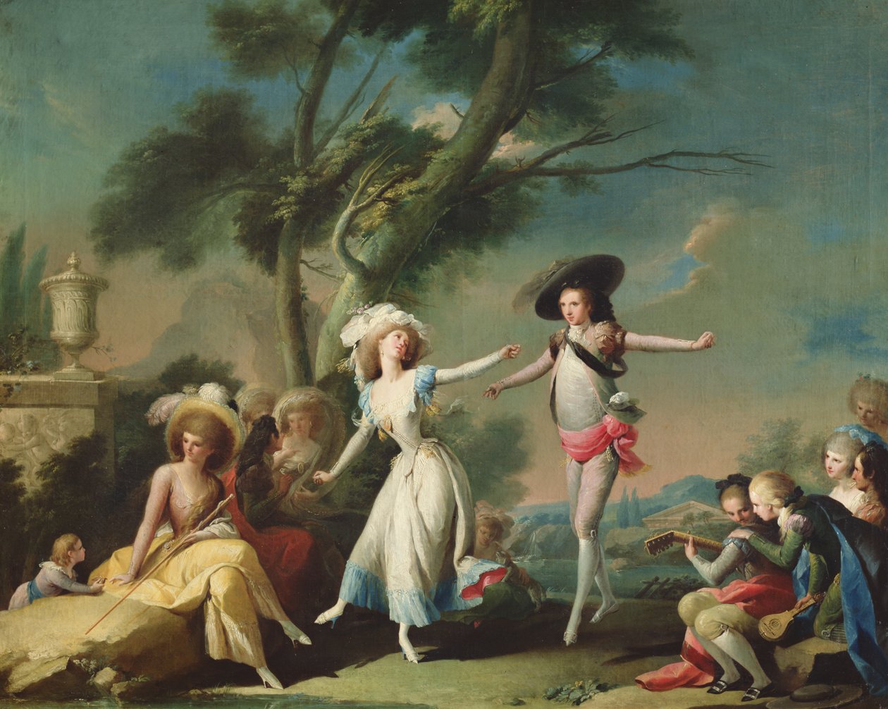 Tanzen des Bolero, 1790 von Jose Camaron