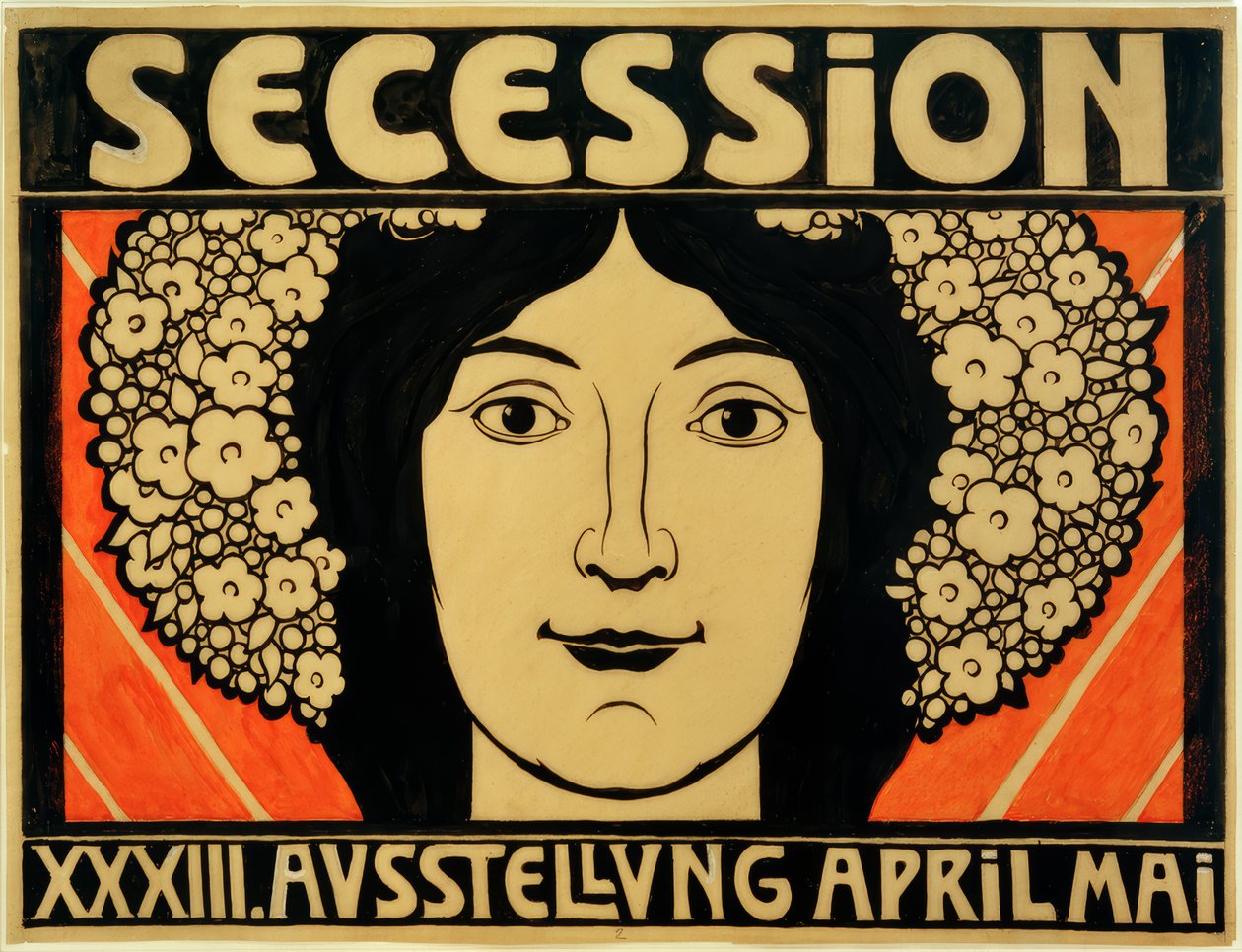 Plakatentwurf für die XXXIII. Secessions-Ausstellung von Josef Engelhart