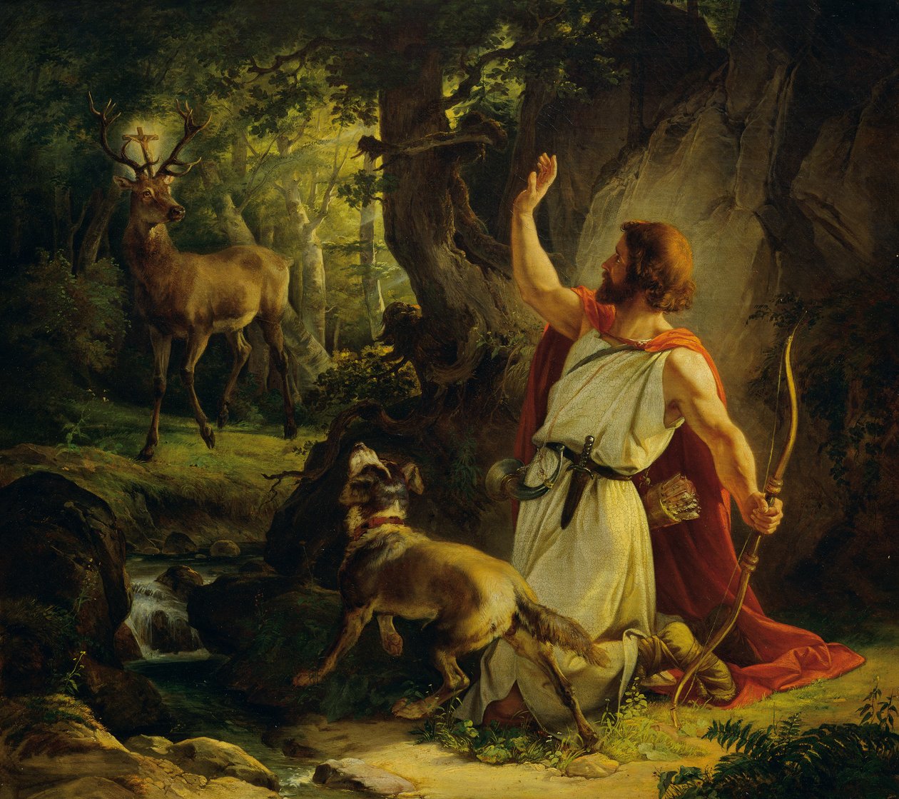 Die Bekehrung des heiligen Eustachius von Josef Binder