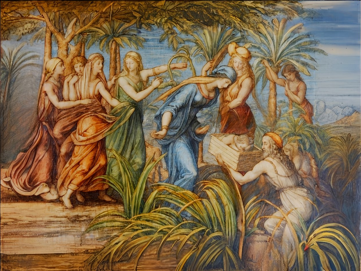Moses wird gefunden von Josef Johann Michel