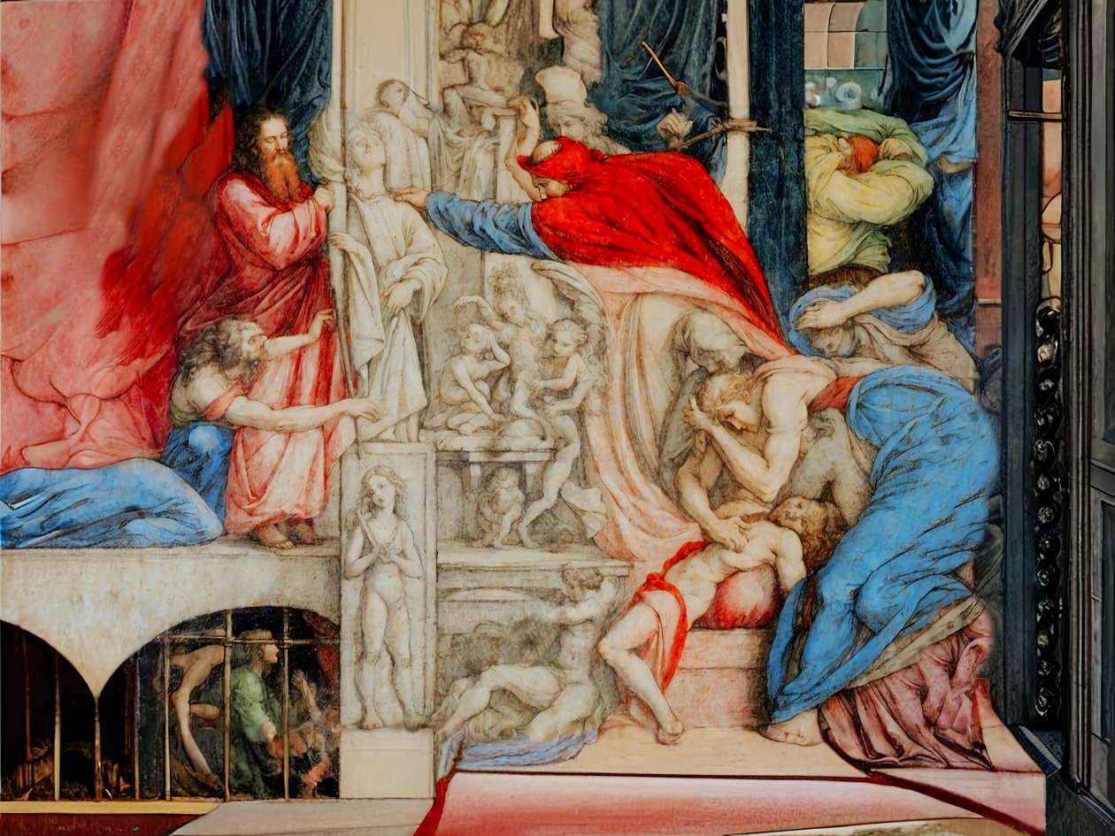 Der Pharao befreit die Hebräer von Josef Johann Michel