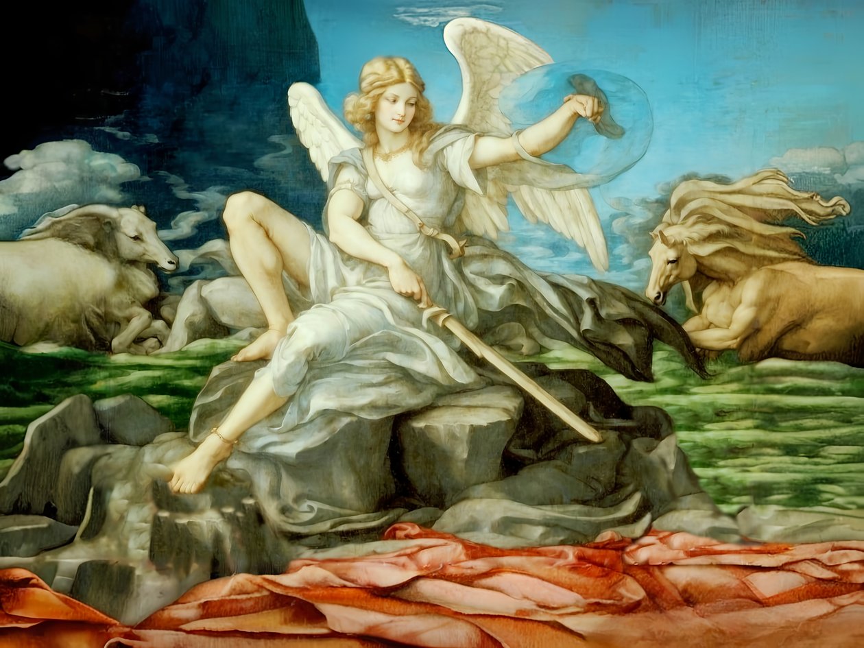 Das Begräbnis von Mose von Josef Johann Michel