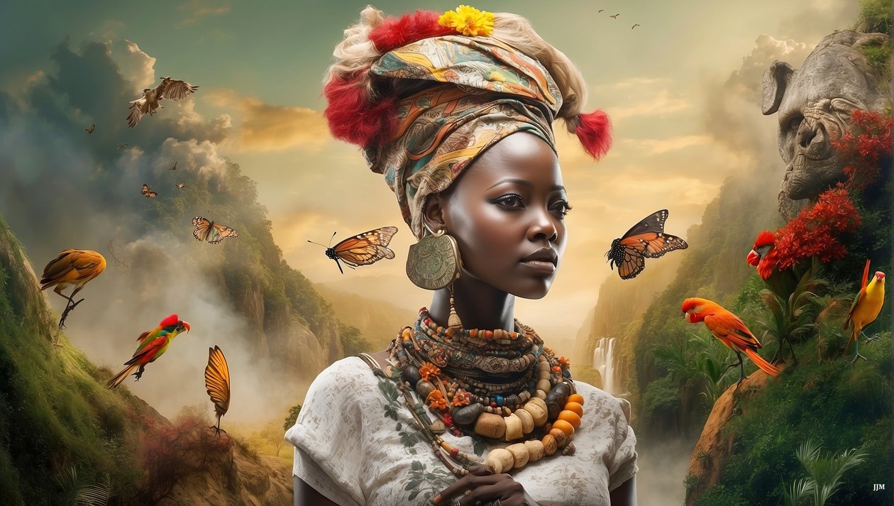 Dreamcore_traumhafte Szene-Afrika_01 von Josef Johann Michel