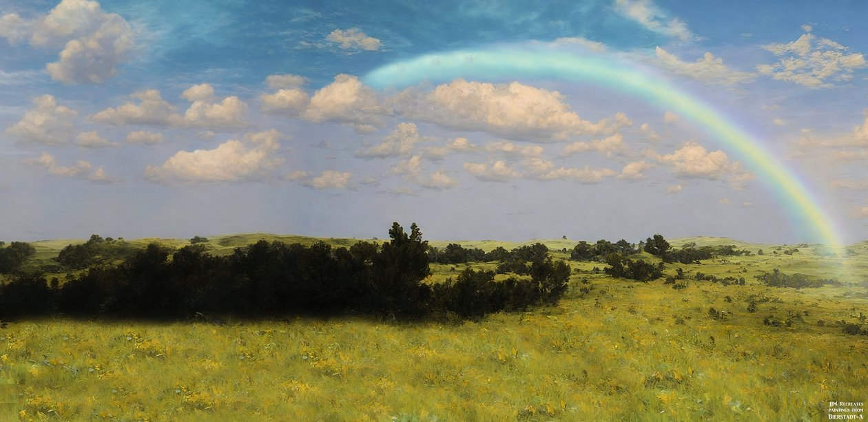 JJM rekreiert Bierstadt-A: Nach dem Sturm von Josef Johann Michel