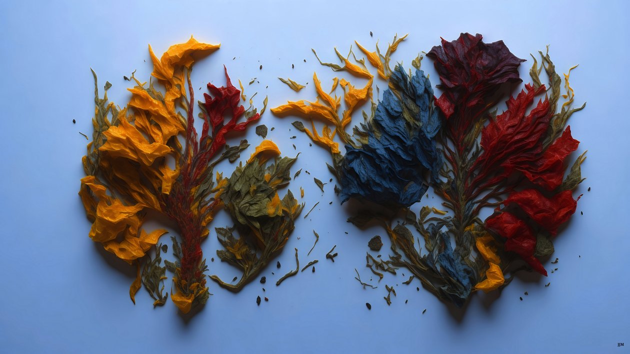 Feng Shui Darstellung der 5 Elemente _02 von Josef Johann Michel