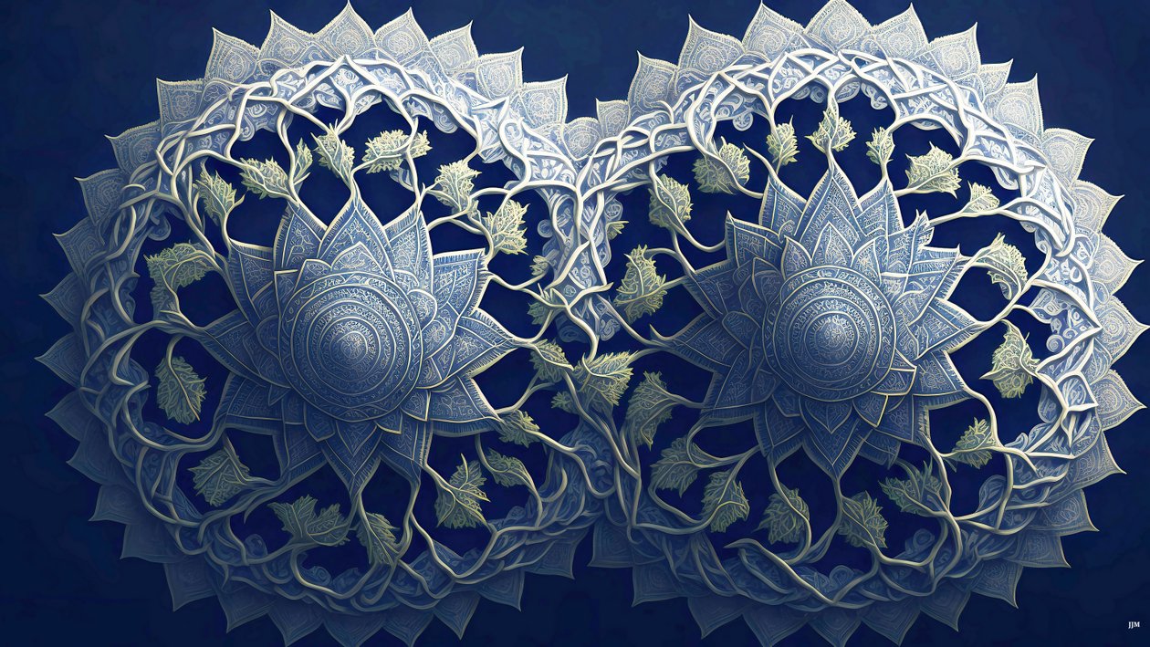Mandala: Afrikanische Elemente_02 von Josef Johann Michel