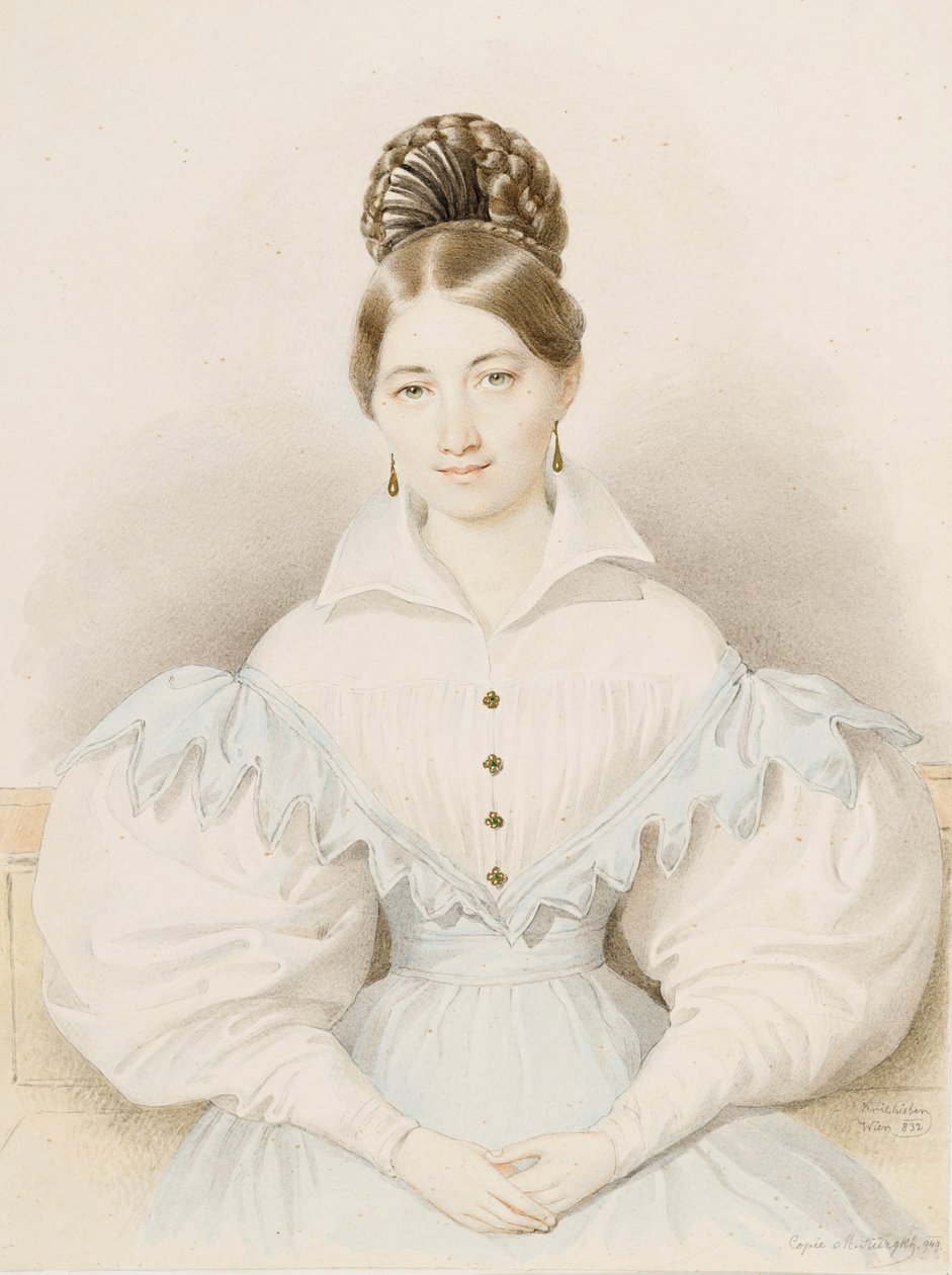 Porträt von Anna Plochl von Josef Nikolaus Kriehuber