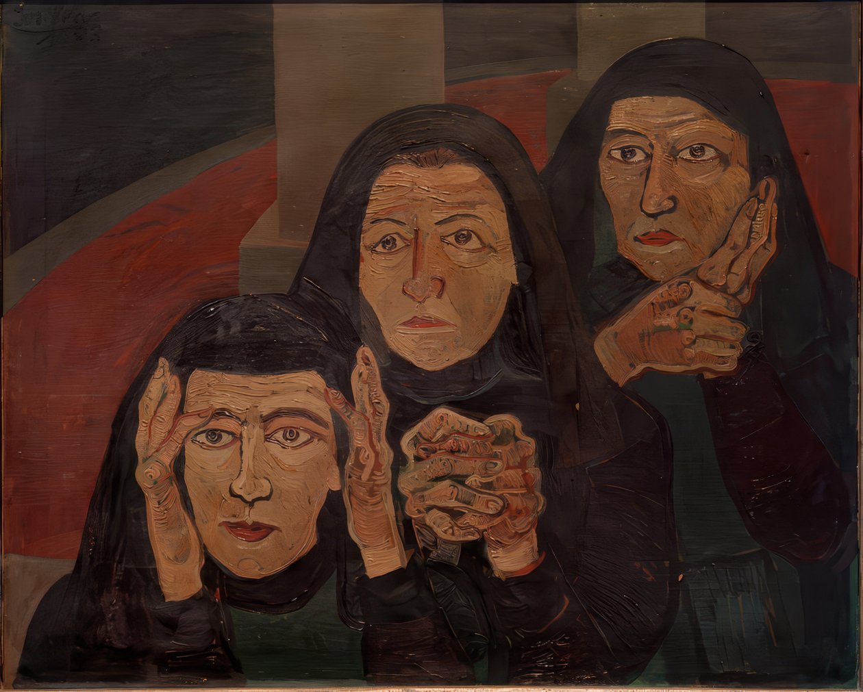 Drei trauernde Frauen von Josef Scharl