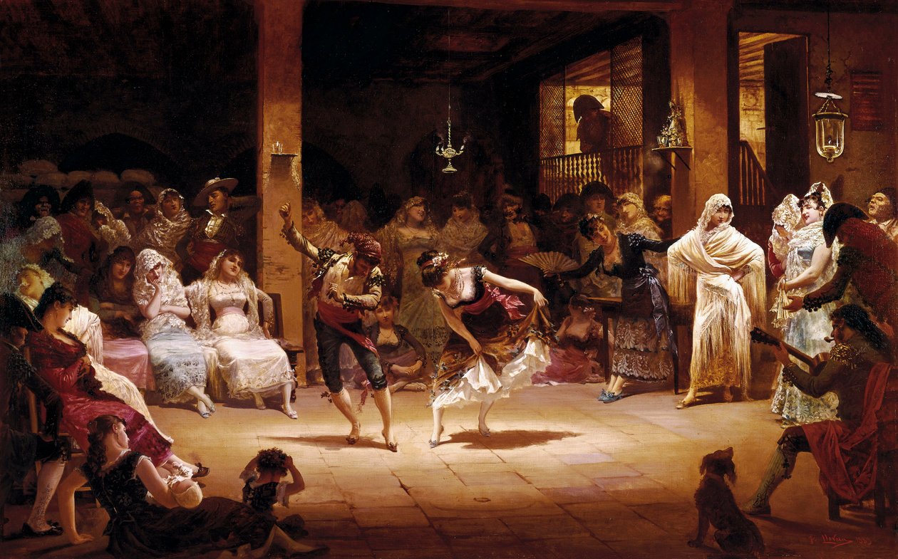 Der Tanz der Öllampe von Josep Llovera Bofill
