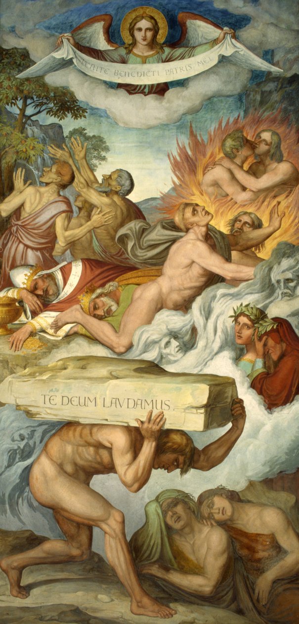 Die Qualen des Fegefeuers von Joseph Anton Koch
