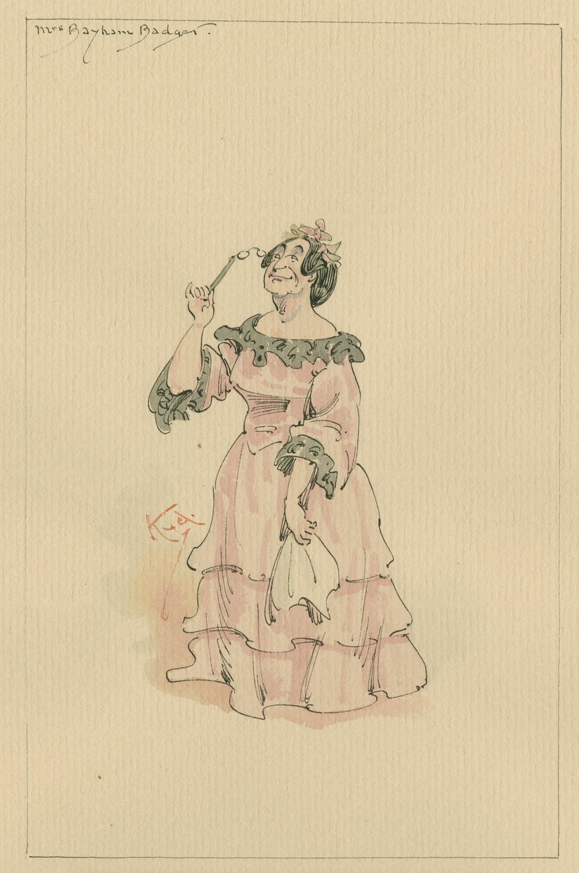 Mrs Bayham Badger von Joseph Clayton Clarke