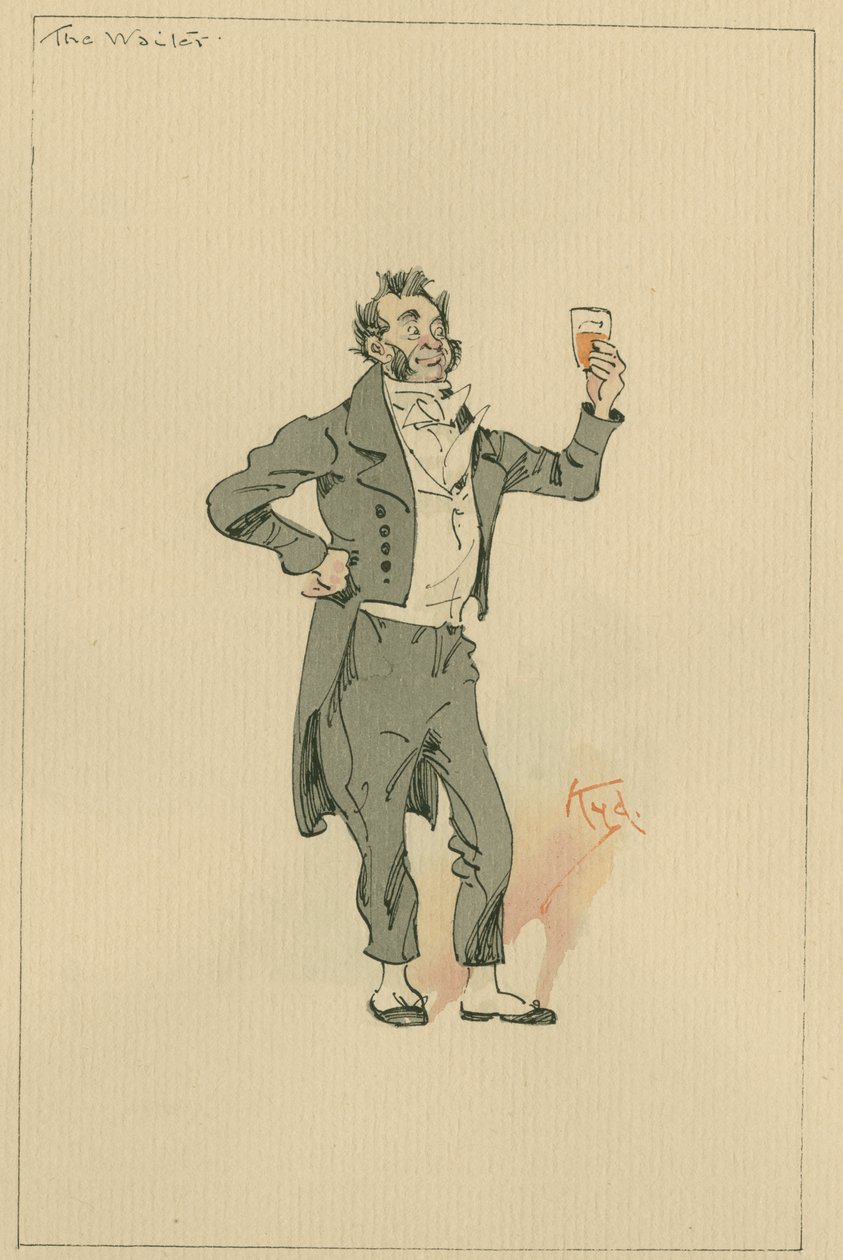 Der Kellner, ca. 1920er Jahre von Joseph Clayton Clarke