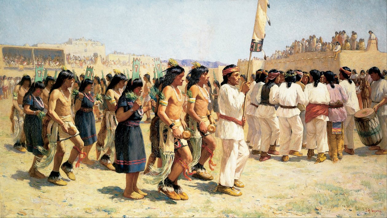 Der Erntetanz von Joseph Henry Sharp