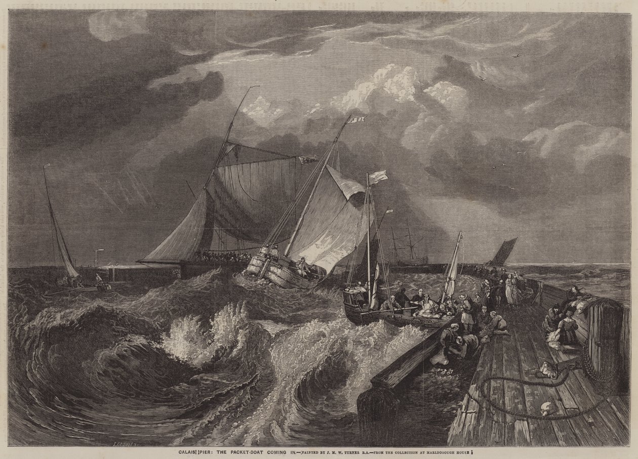 Calais Pier, das Paketboot kommt an von Joseph Mallord William Turner