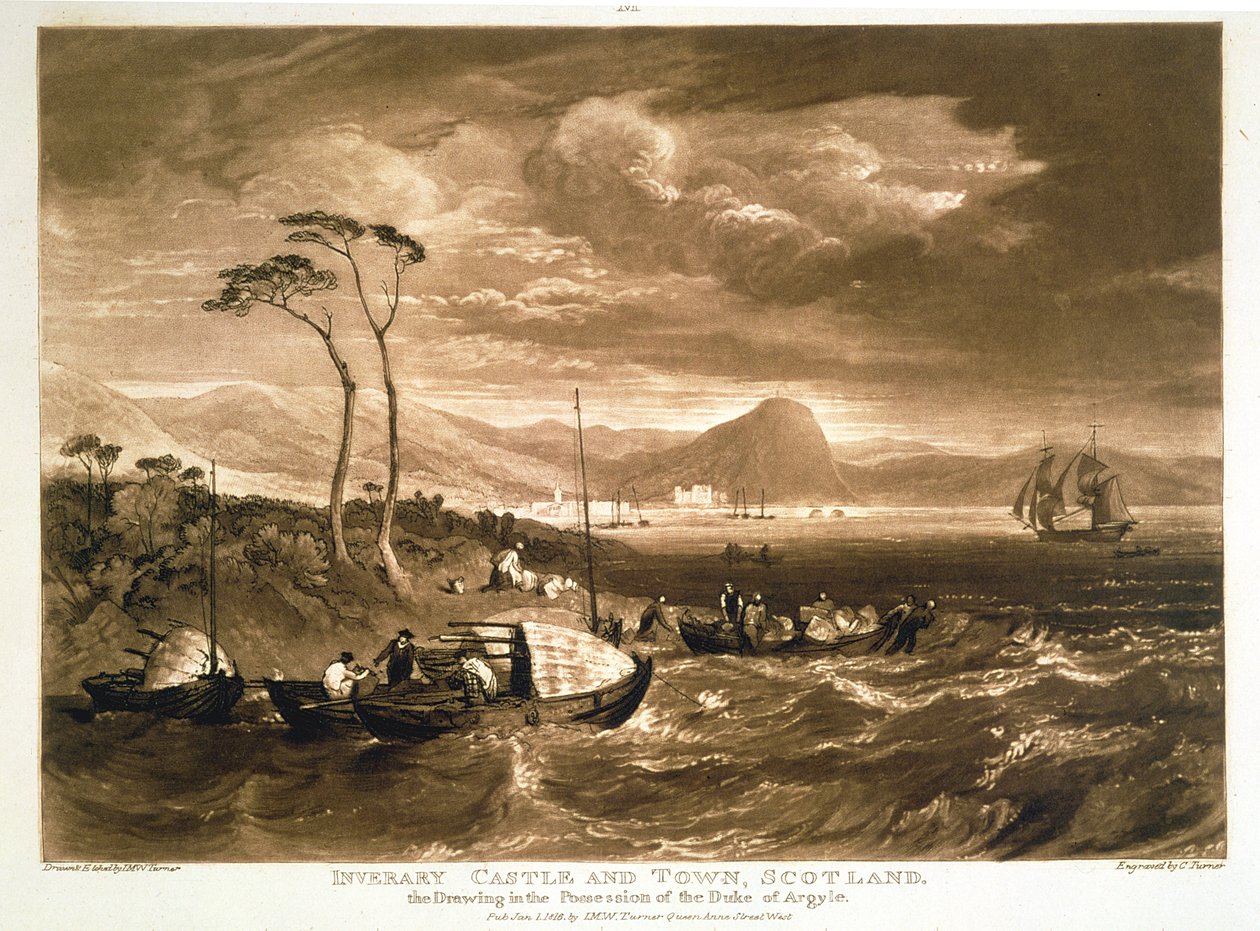 F.65.I Inverary Castle und Stadt, aus dem 
