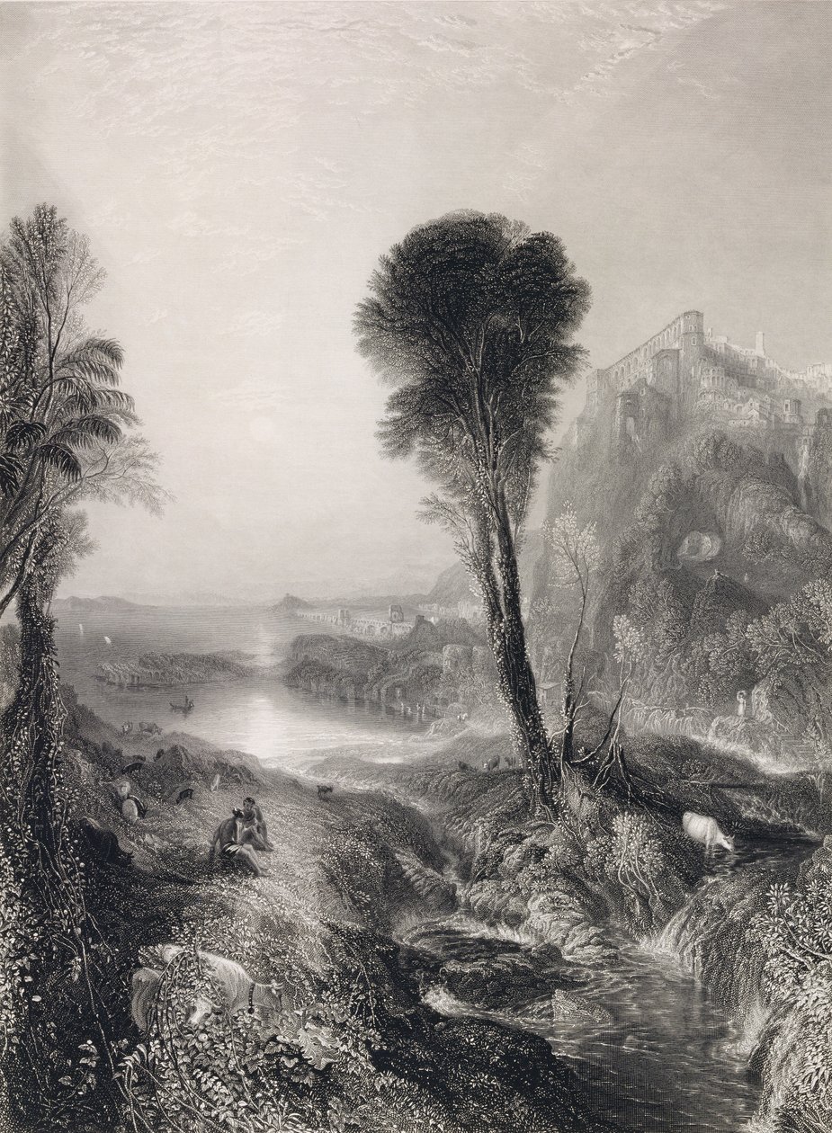 Merkur und Argus, graviert von James T. Willmore, 1841 von Joseph Mallord William Turner