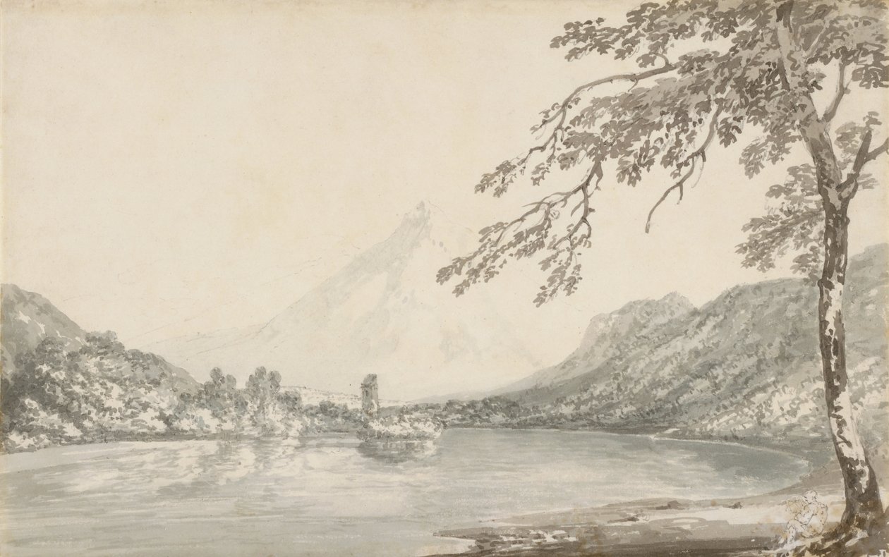 Auf der Aar zwischen Unterseen und dem Brienzersee von Joseph Mallord William Turner
