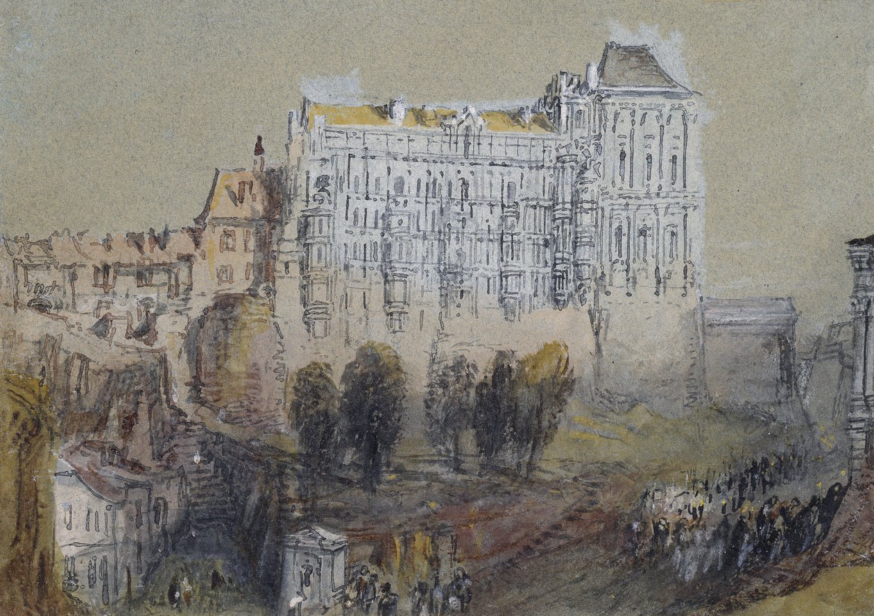 Palast in Blois, um 1830 von Joseph Mallord William Turner