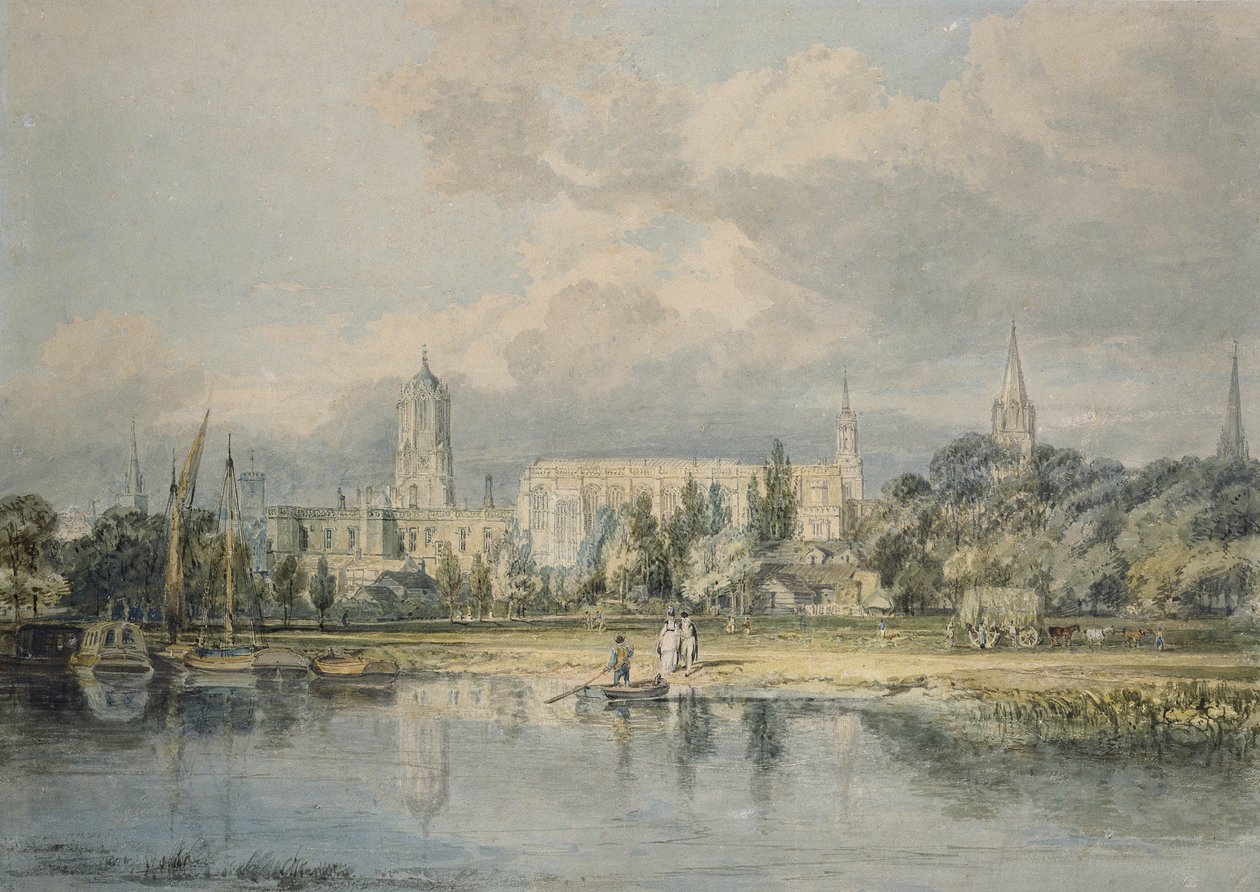 Südansicht der Christ Church von den Wiesen, 19. Jahrhundert von Joseph Mallord William Turner