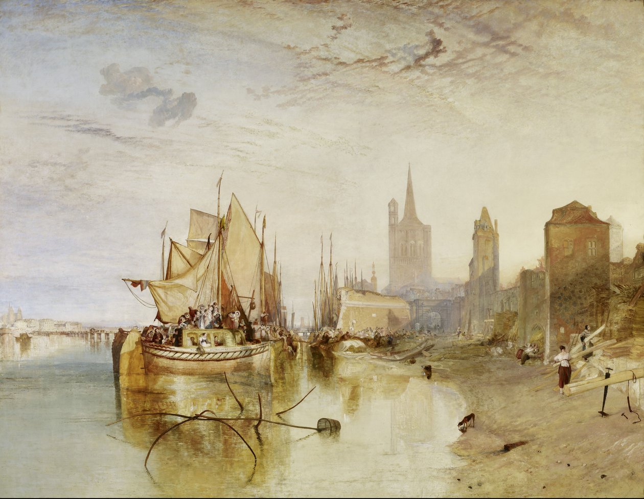 Die Ankunft eines Paketbootes, Abend von Joseph Mallord William Turner