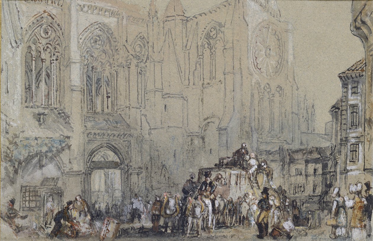 Die Kirche St. Julien, Tours, ca. 1830 von Joseph Mallord William Turner
