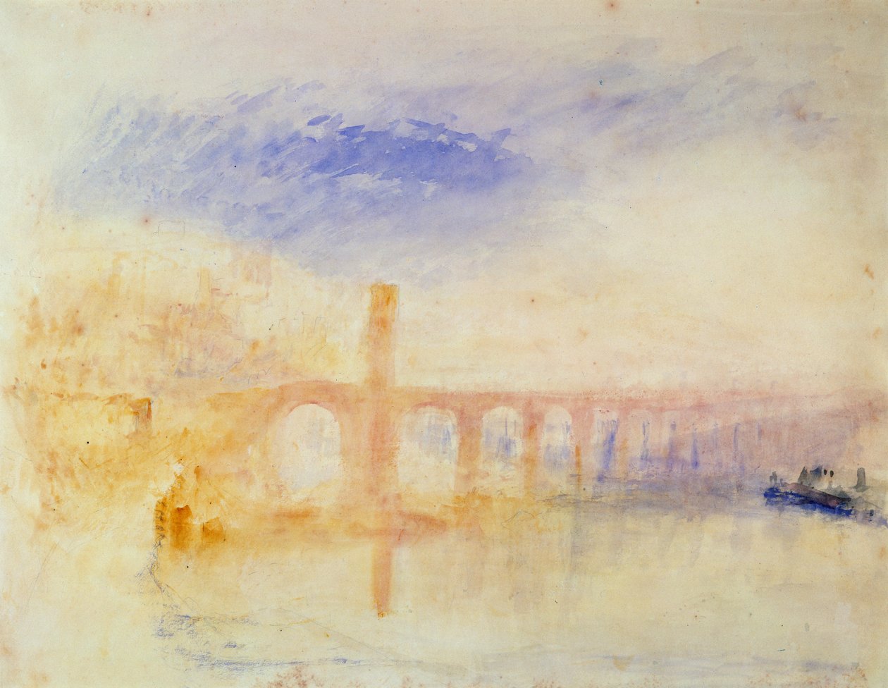 Die Moselbrücke, Koblenz, ca. 1842 von Joseph Mallord William Turner