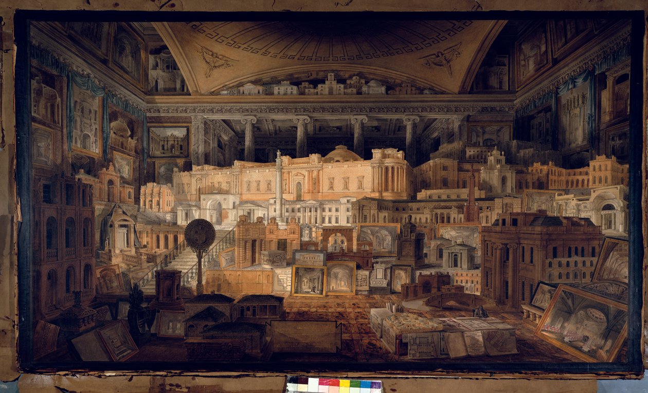 Öffentliche und private Gebäude, ausgeführt von Sir John Soane zwischen 1780 und 1815, 1818 von Joseph Michael Gandy