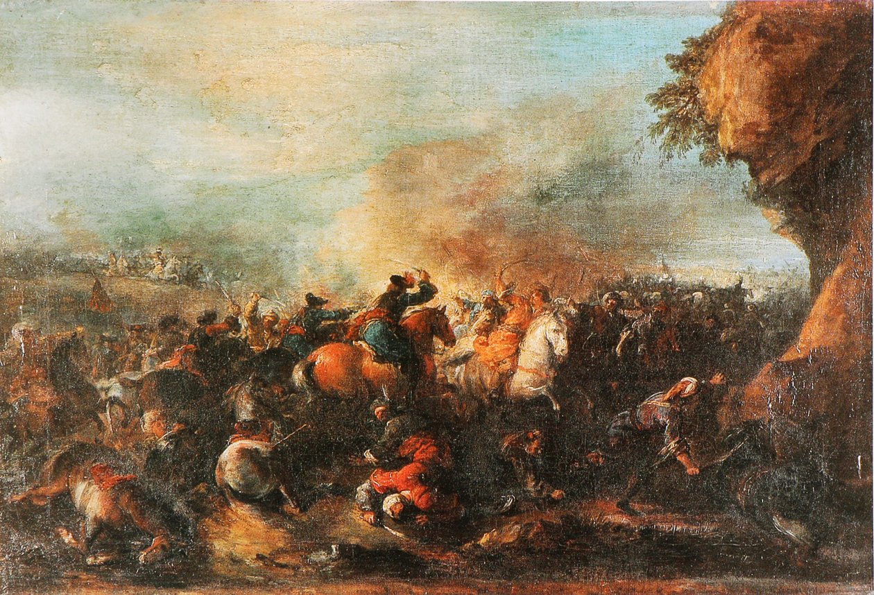 Kampf zwischen Türken und Christen von Joseph Parrocel