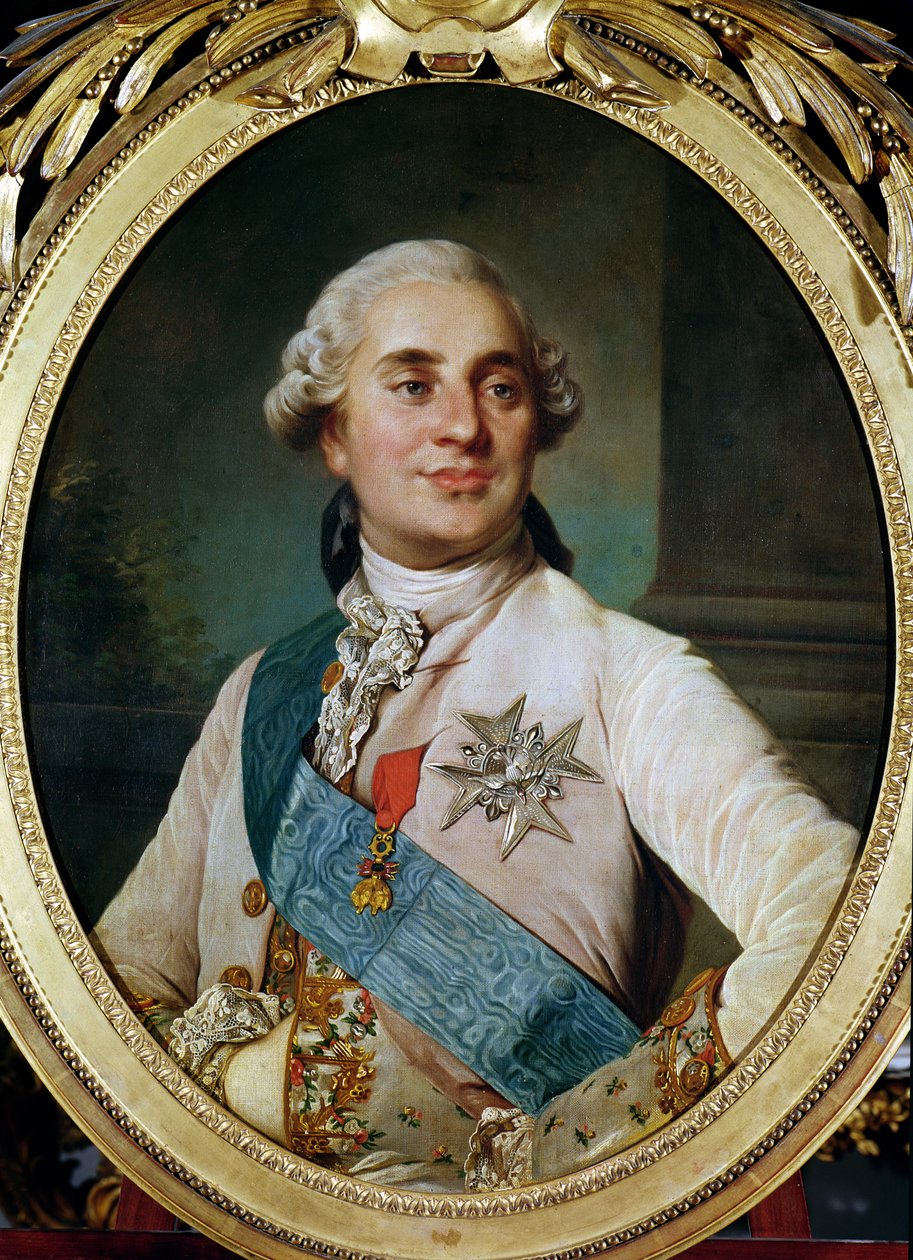Porträtmedaillon von Ludwig XVI von Joseph Siffred Duplessis