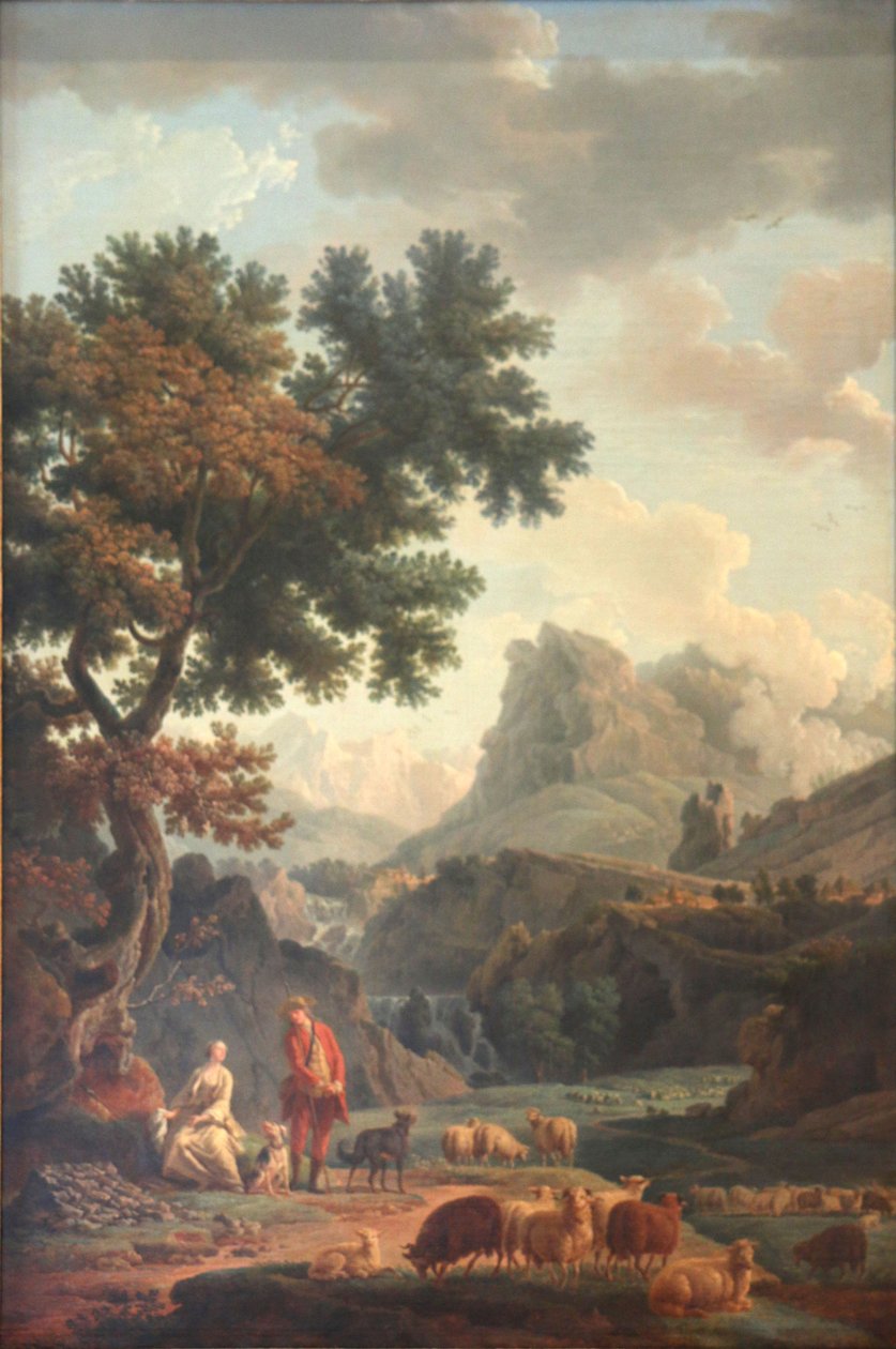 Die Schäferin der Alpen von Claude Joseph Vernet