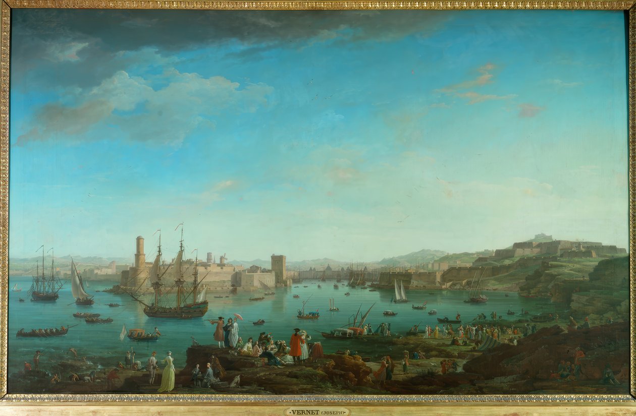 Der Hafen von Marseille von Claude Joseph Vernet