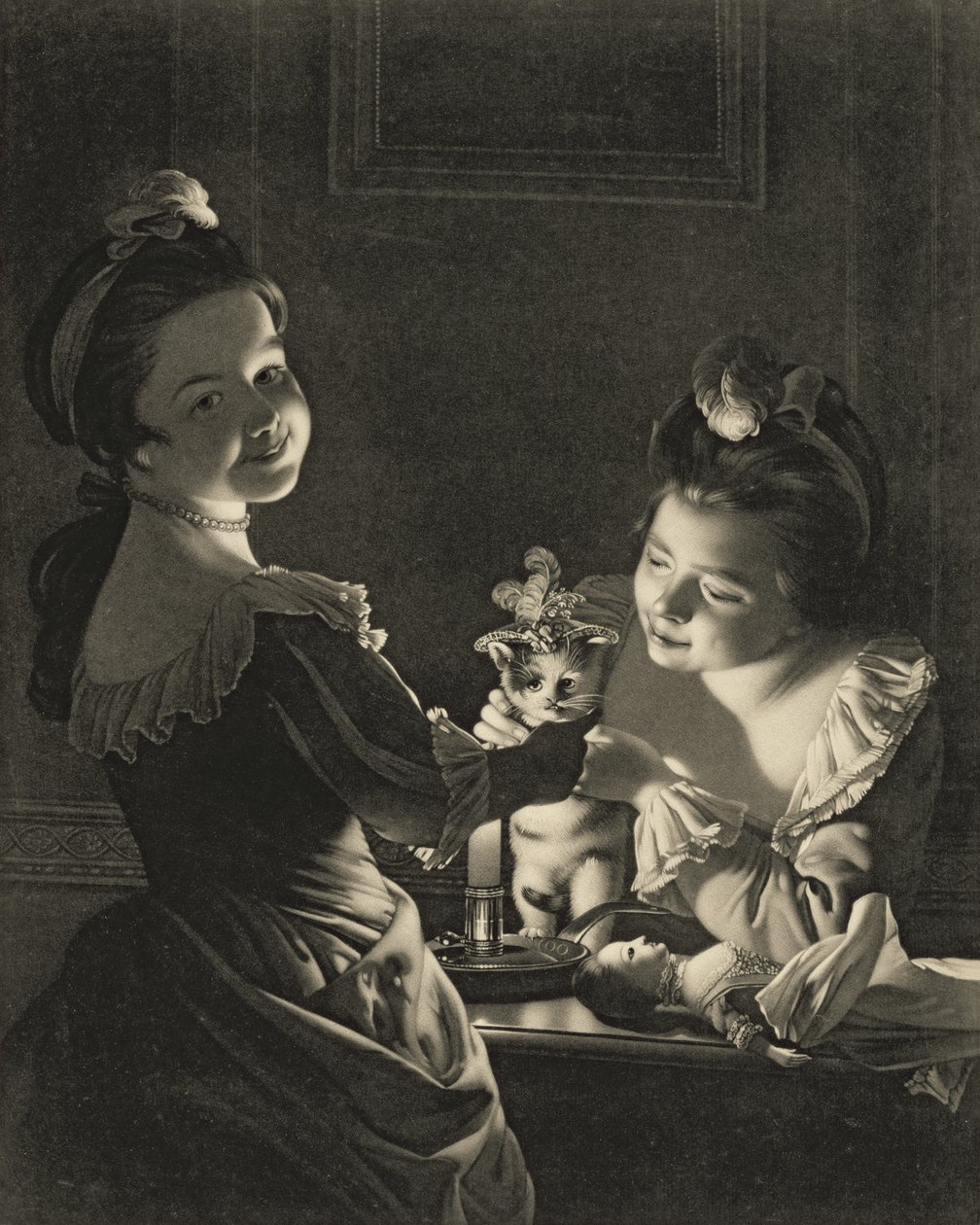 Miss Kitty beim Ankleiden, 1781 von Joseph Wright of Derby