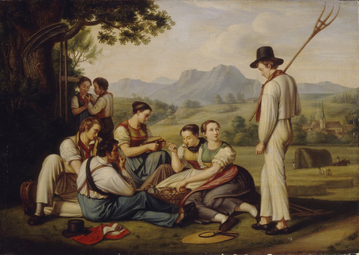 Rastende Mäher, 1819 von Joseph Anton Rhomberg