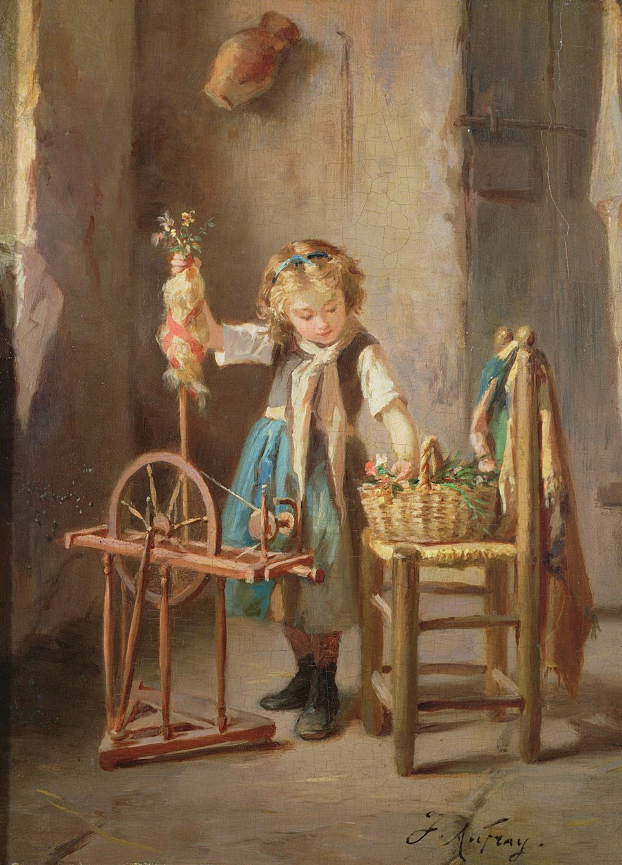 Am Spinnrad von Joseph Athanase Aufray