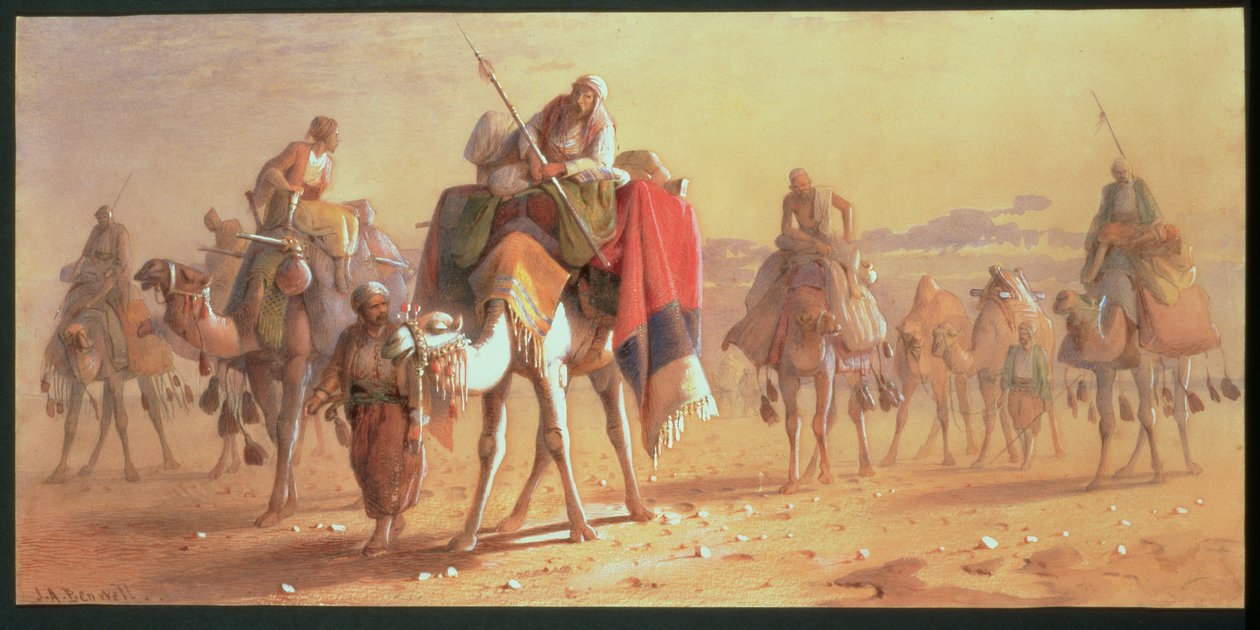 Eine arabische Karawane von Joseph Austin Benwell