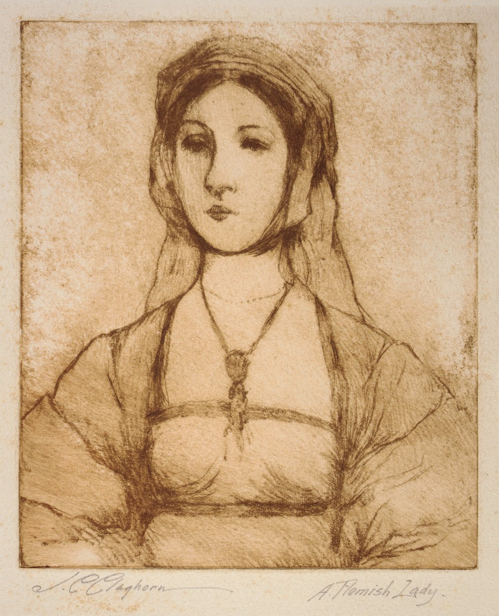 Eine flämische Dame von Joseph C. Claghorn