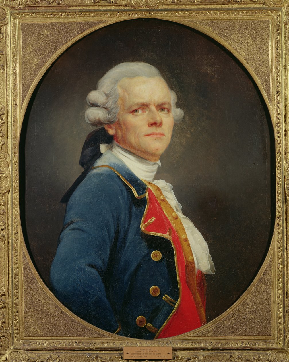 Selbstporträt als Marineoffizier von Joseph Ducreux