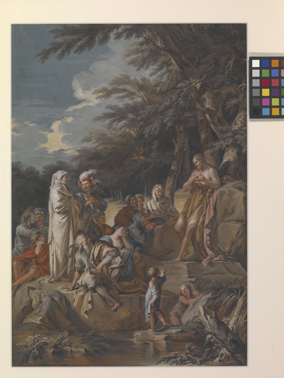 Johannes predigt in der Wüste von Joseph Goupy