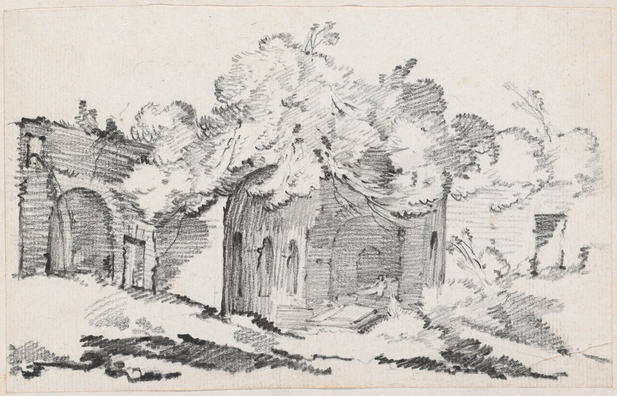 Die Grotte der Nymphe Egeria von Joseph Marie Vien