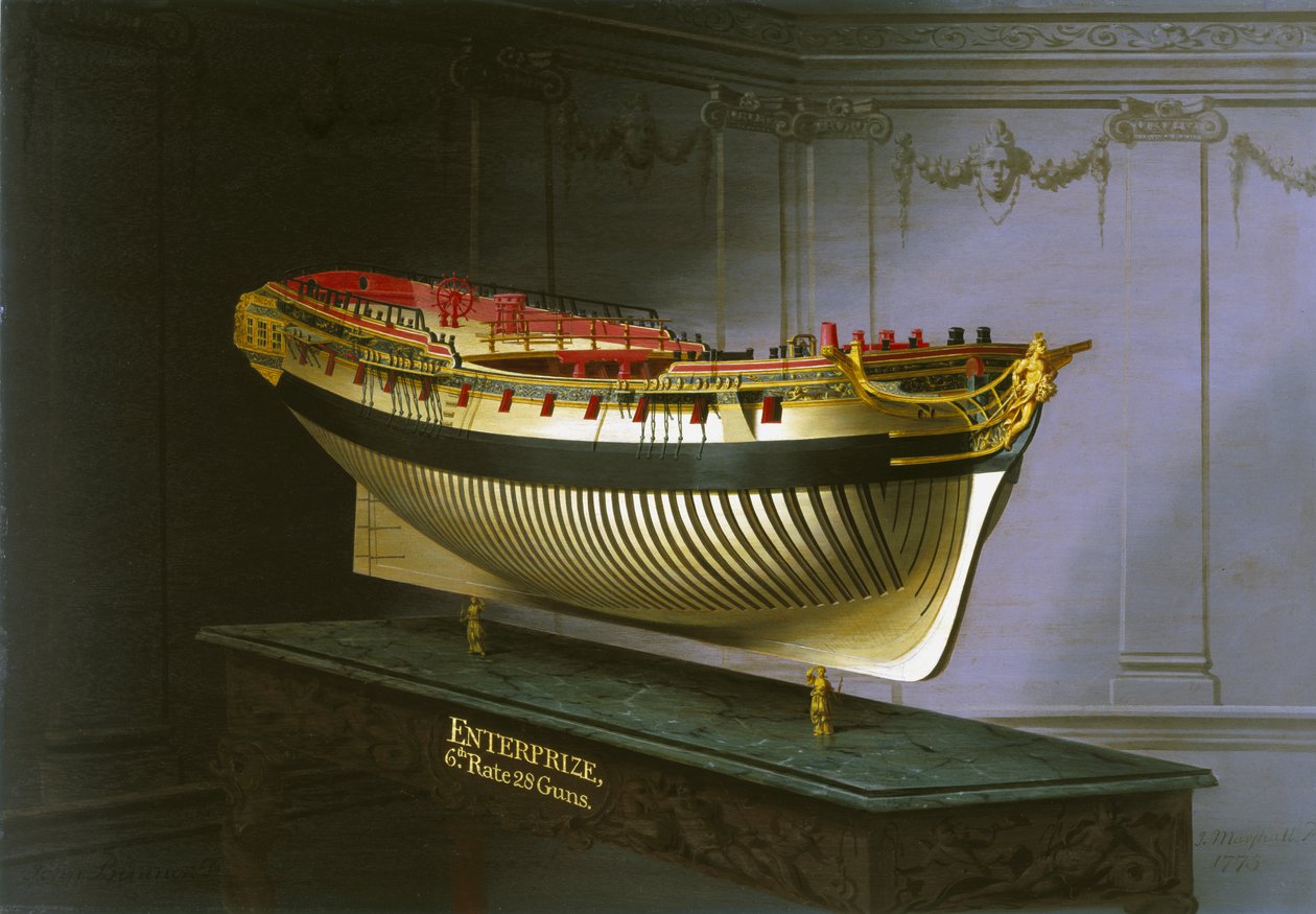 HMS Enterprise, 1775 von Joseph Marshall