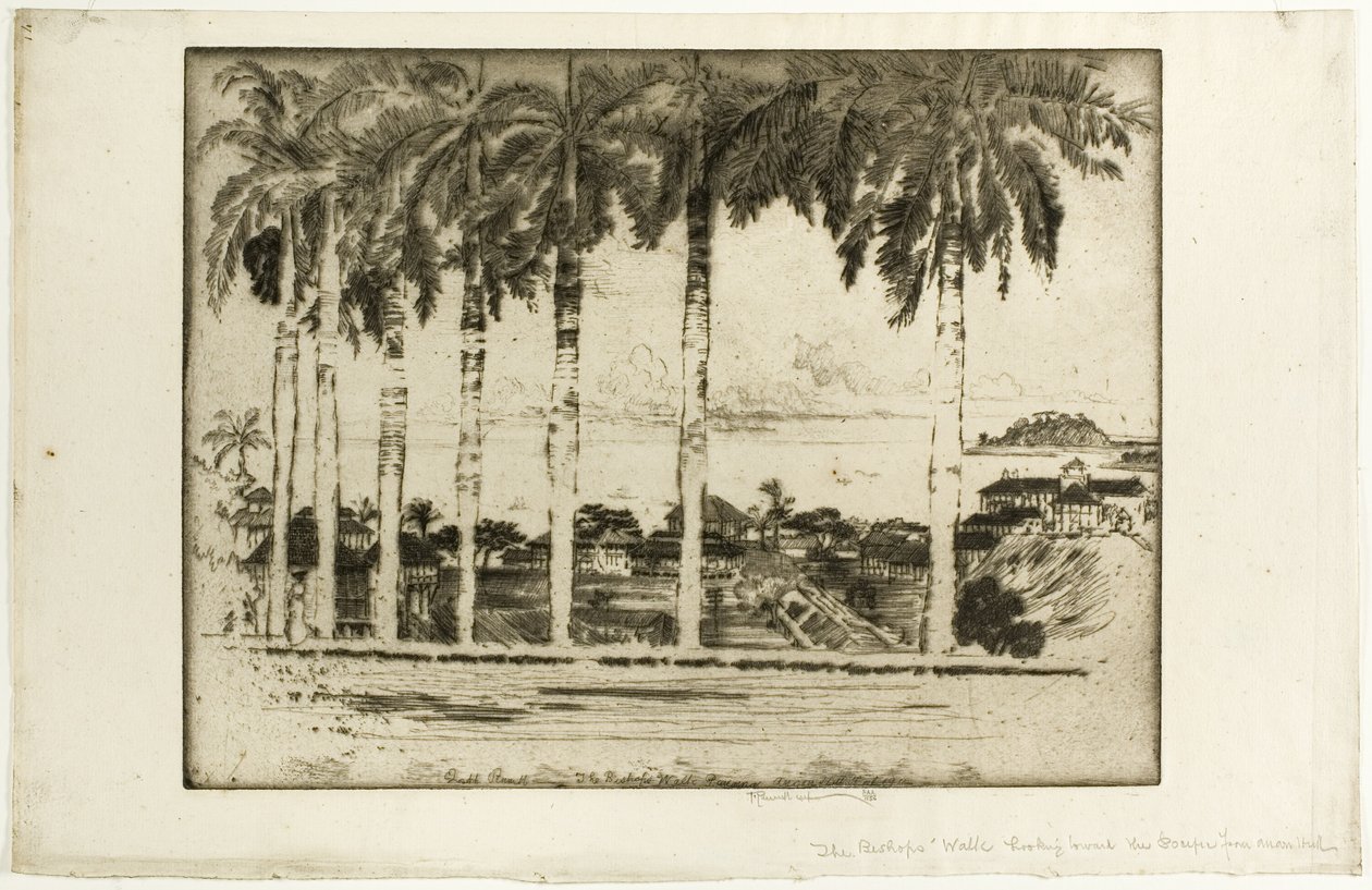 Bishops Walk, Ancon Hill, Panama von Joseph Pennell