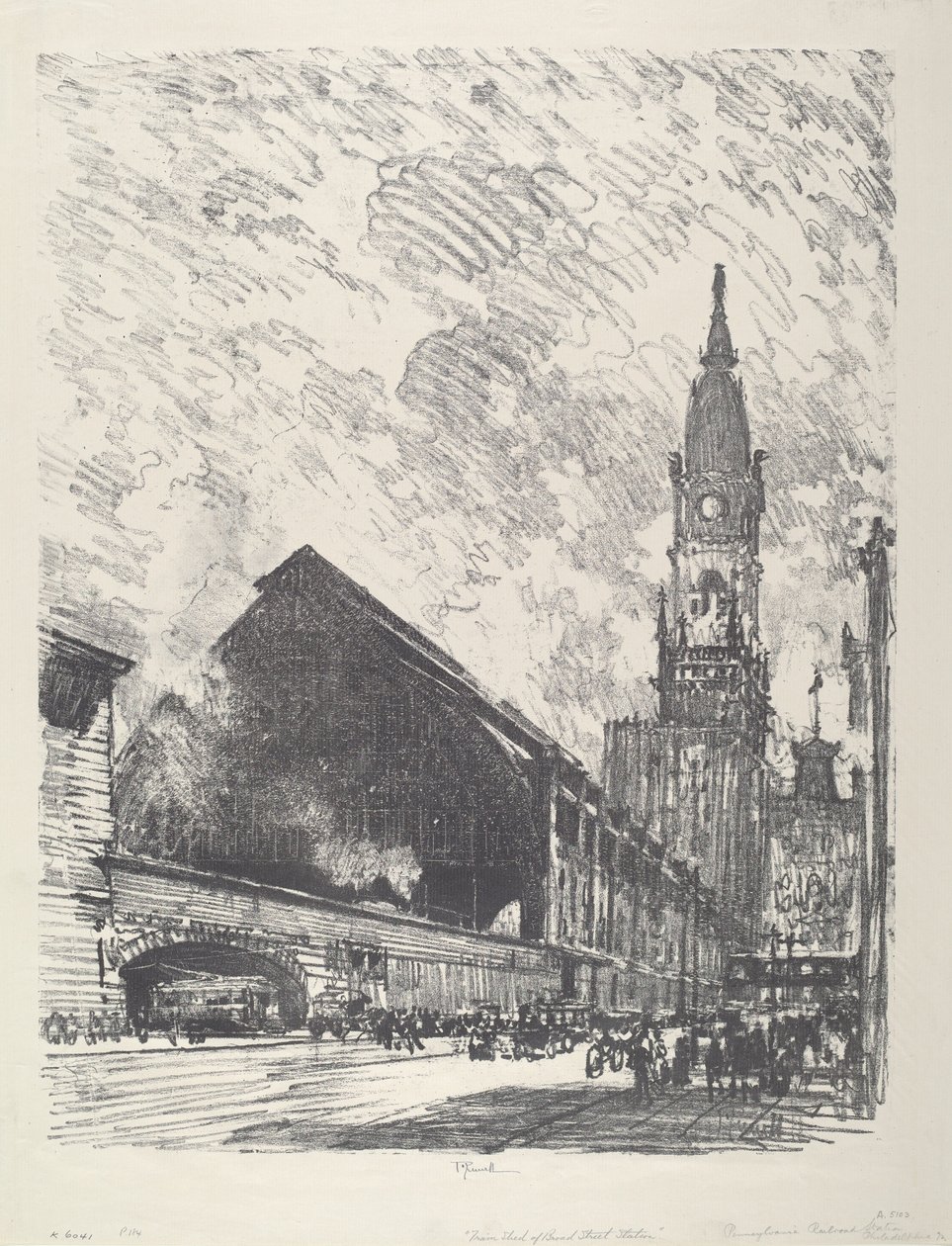 Broad St. Station, 1912 von Joseph Pennell
